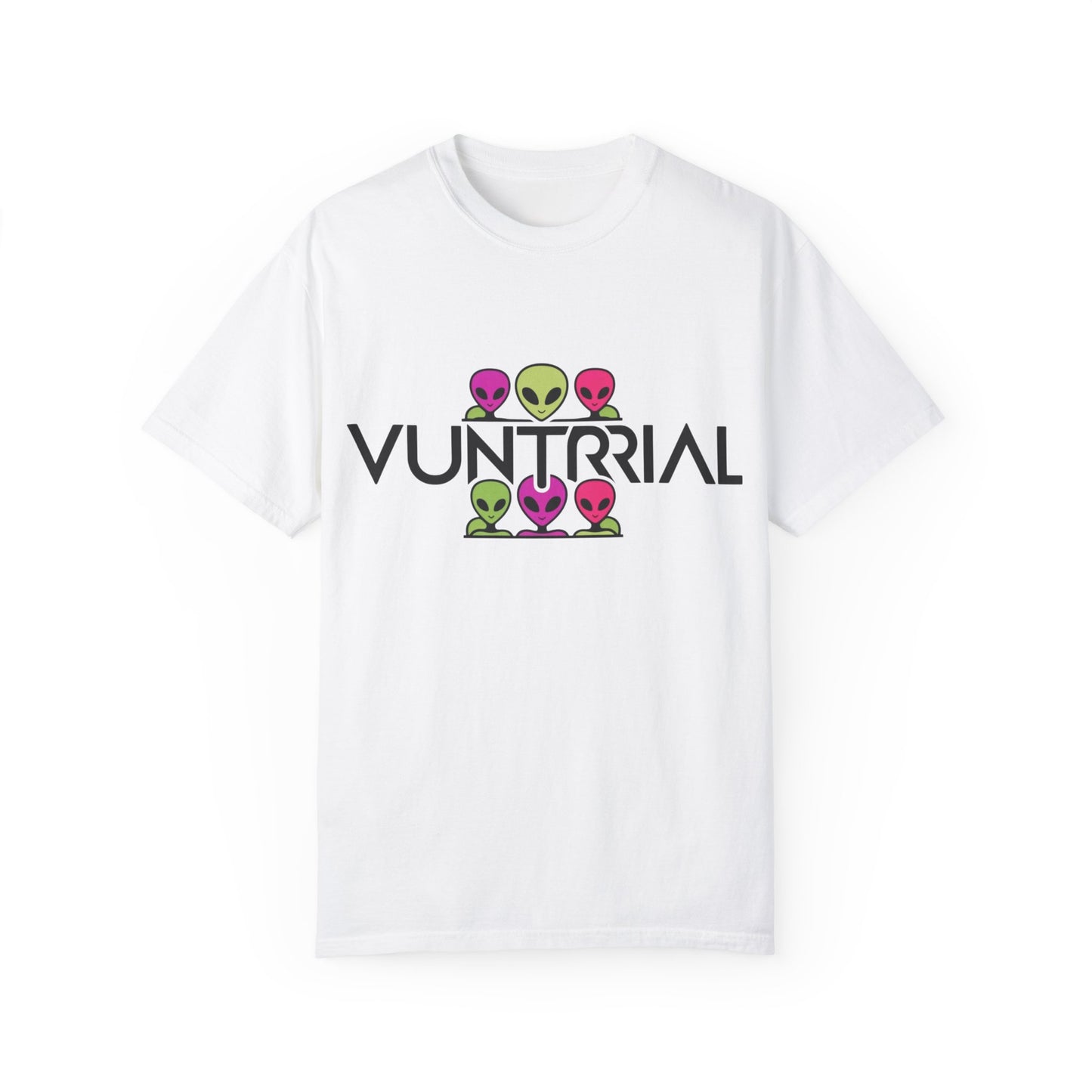 Unisex Garment-Dyed T-Shirt with Fun Alien Design - Perfect for Out-of-This-World Vibes