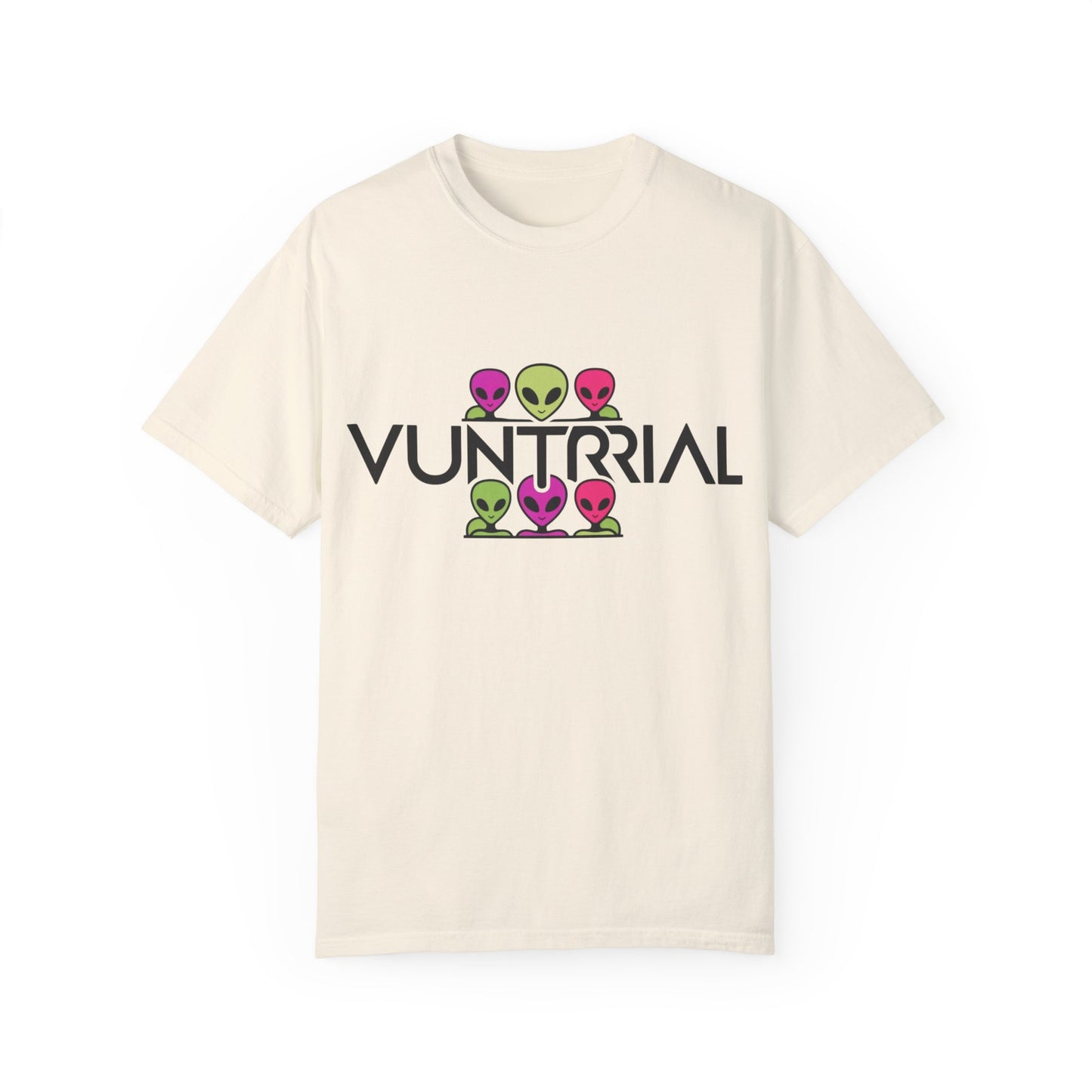 Unisex Garment-Dyed T-Shirt with Fun Alien Design - Perfect for Out-of-This-World Vibes