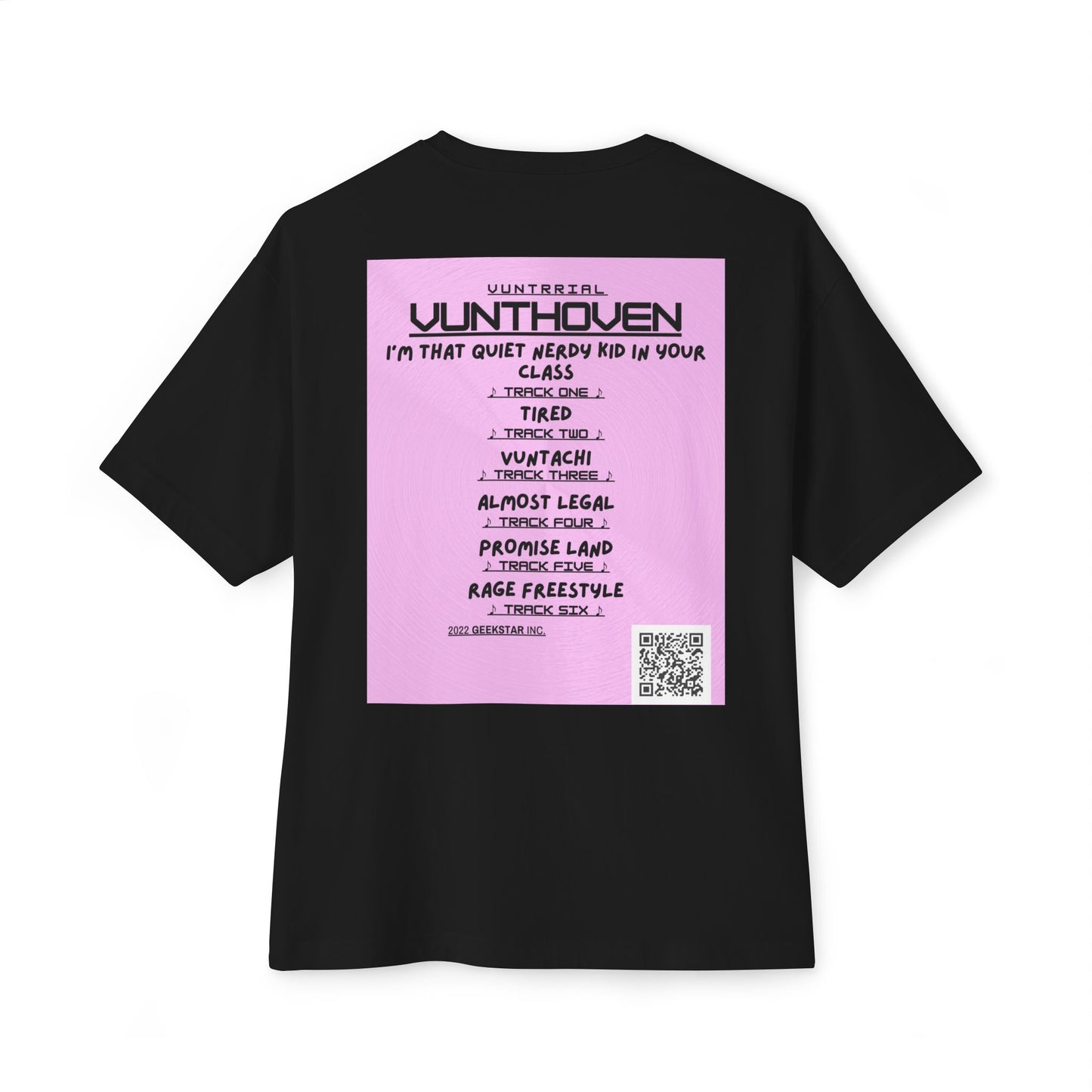 Oversized Tee for Vuntrrial's Album Vunthoven