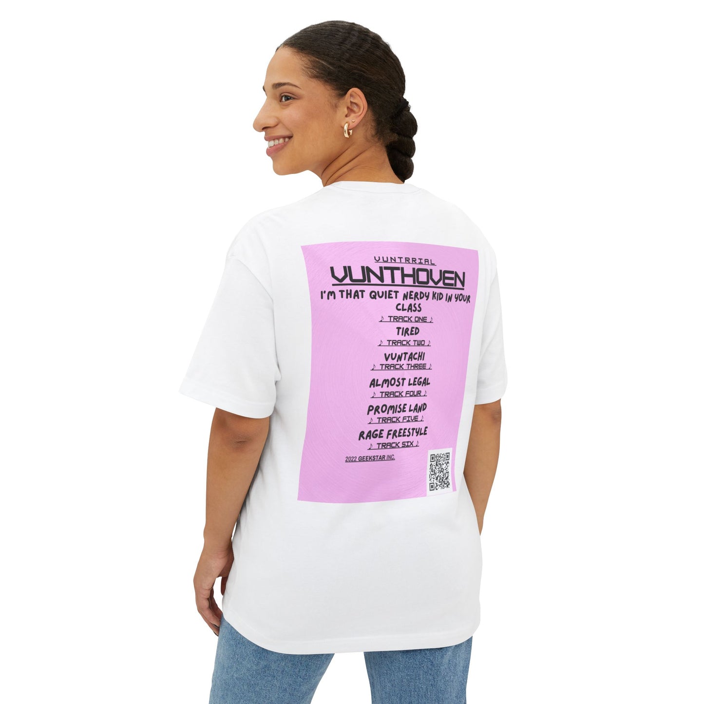 Oversized Tee for Vuntrrial's Album Vunthoven