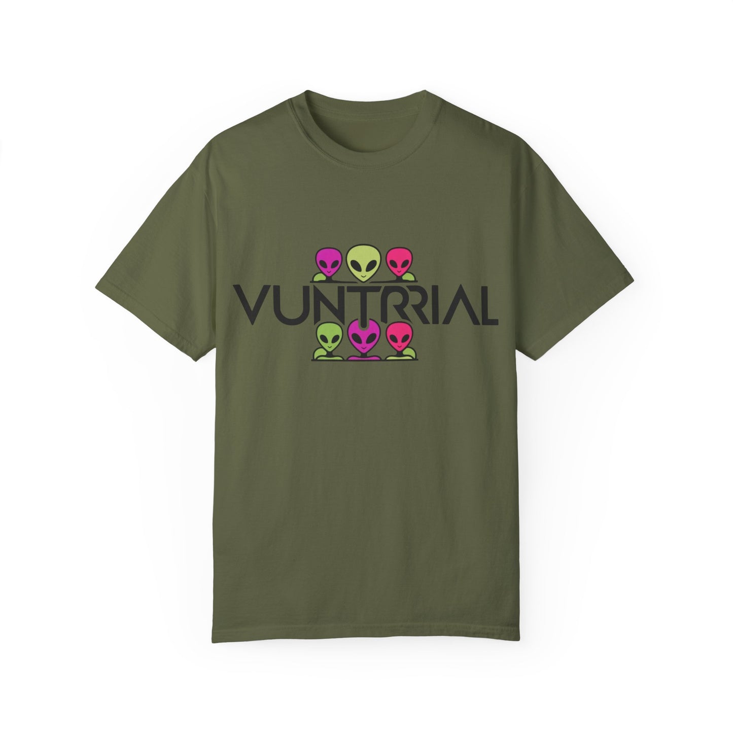 Unisex Garment-Dyed T-Shirt with Fun Alien Design - Perfect for Out-of-This-World Vibes