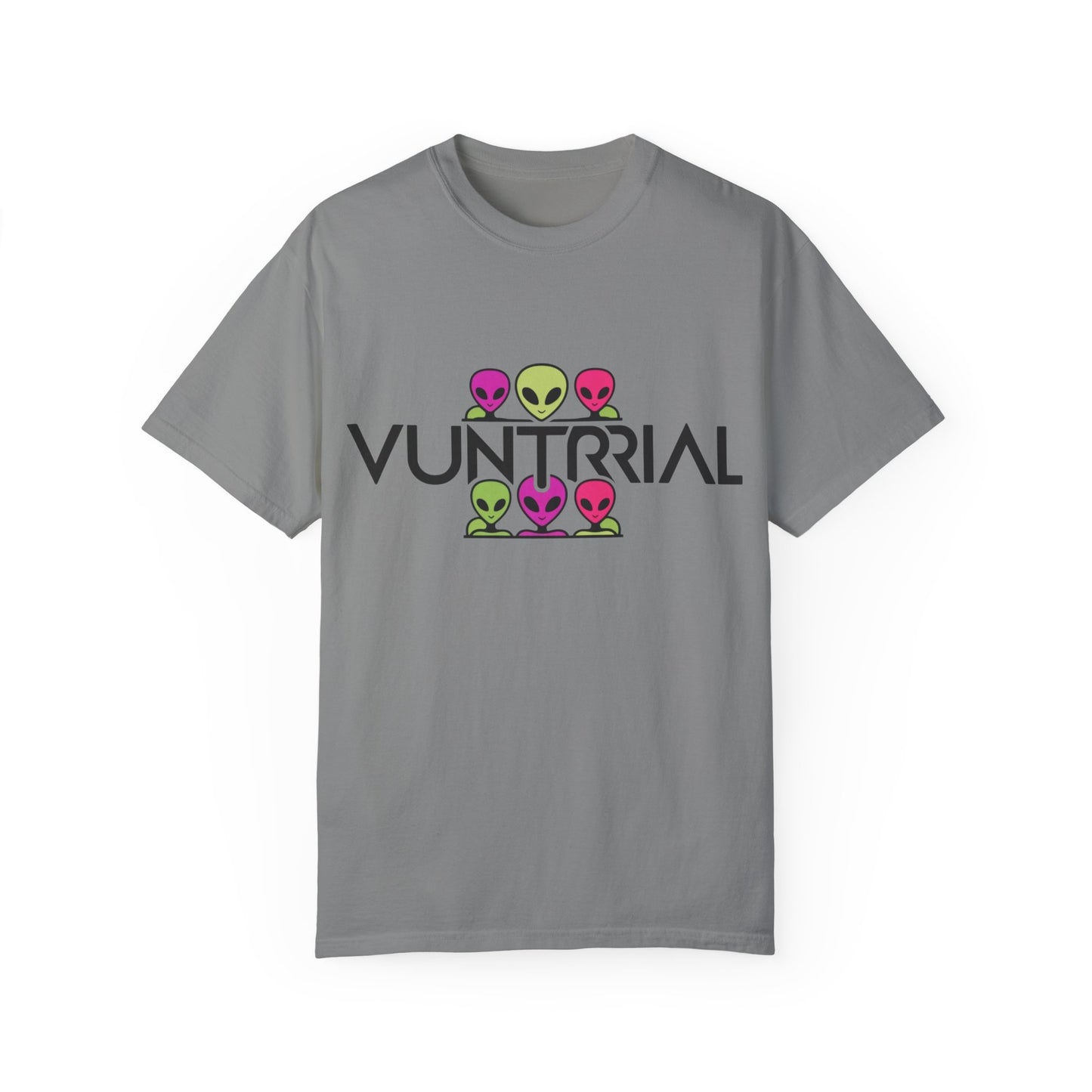 Unisex Garment-Dyed T-Shirt with Fun Alien Design - Perfect for Out-of-This-World Vibes