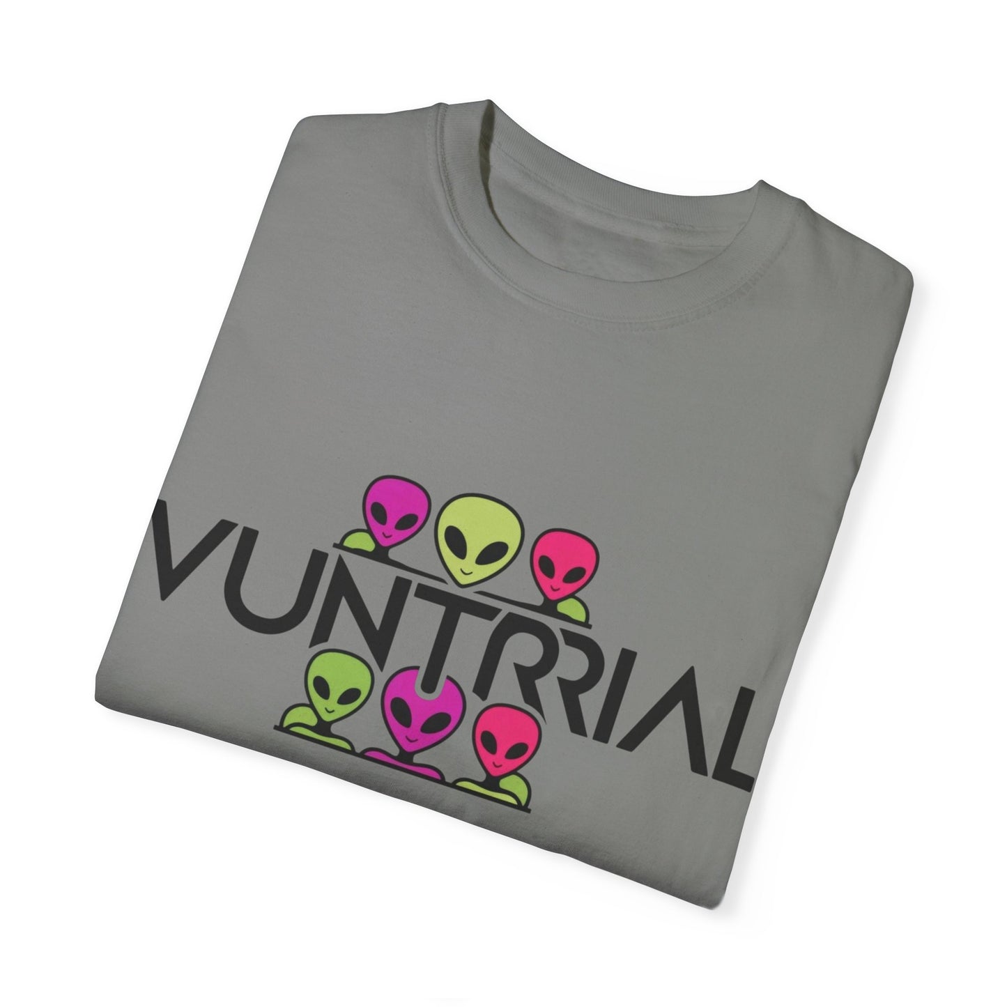 Unisex Garment-Dyed T-Shirt with Fun Alien Design - Perfect for Out-of-This-World Vibes