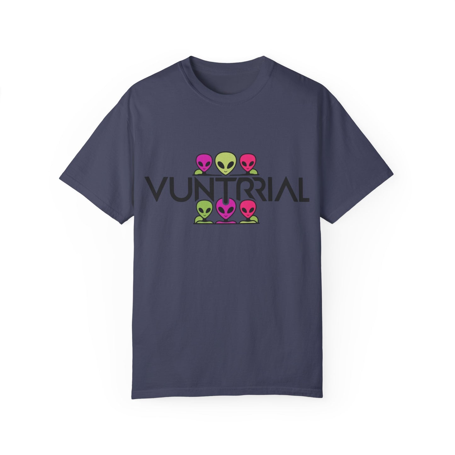 Unisex Garment-Dyed T-Shirt with Fun Alien Design - Perfect for Out-of-This-World Vibes