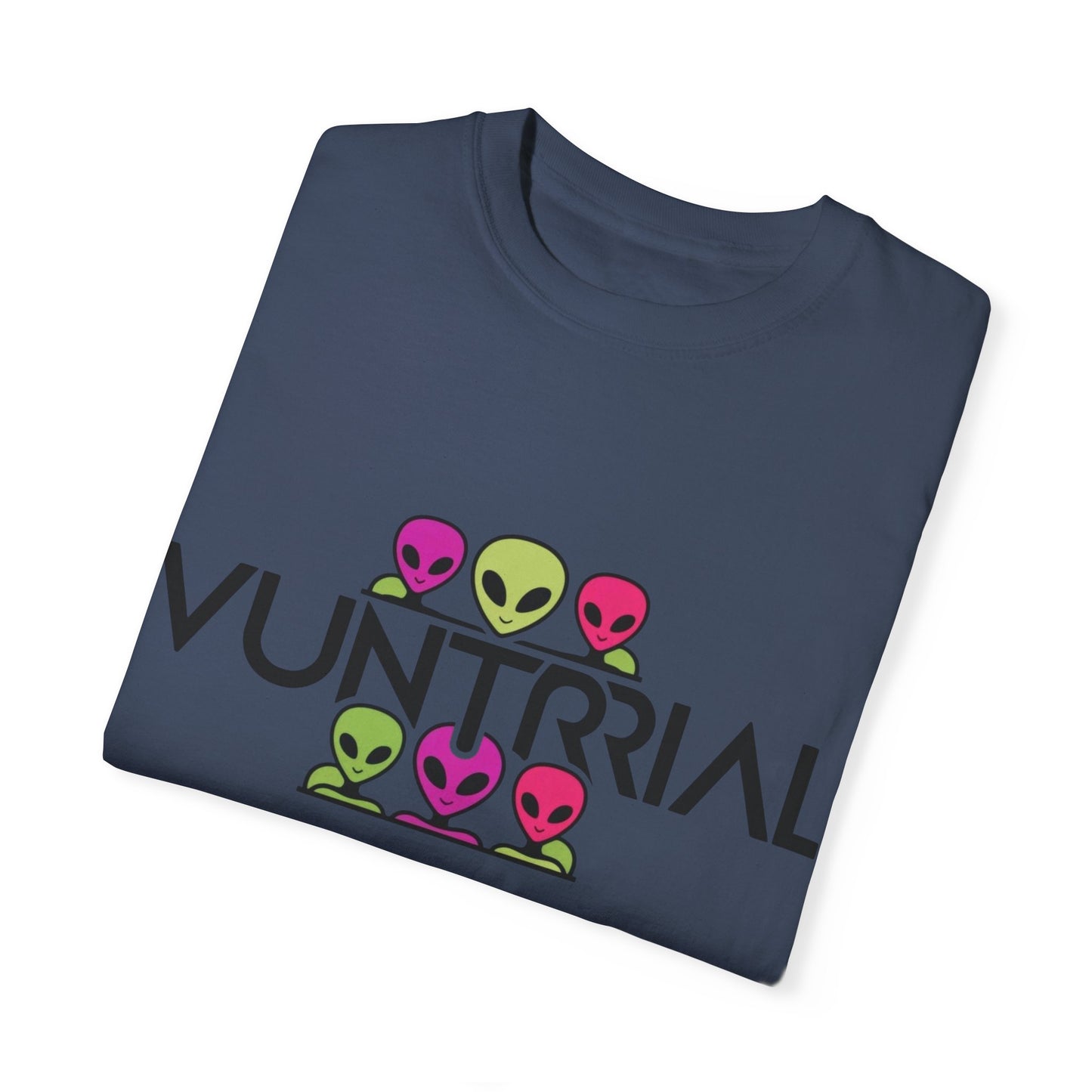 Unisex Garment-Dyed T-Shirt with Fun Alien Design - Perfect for Out-of-This-World Vibes