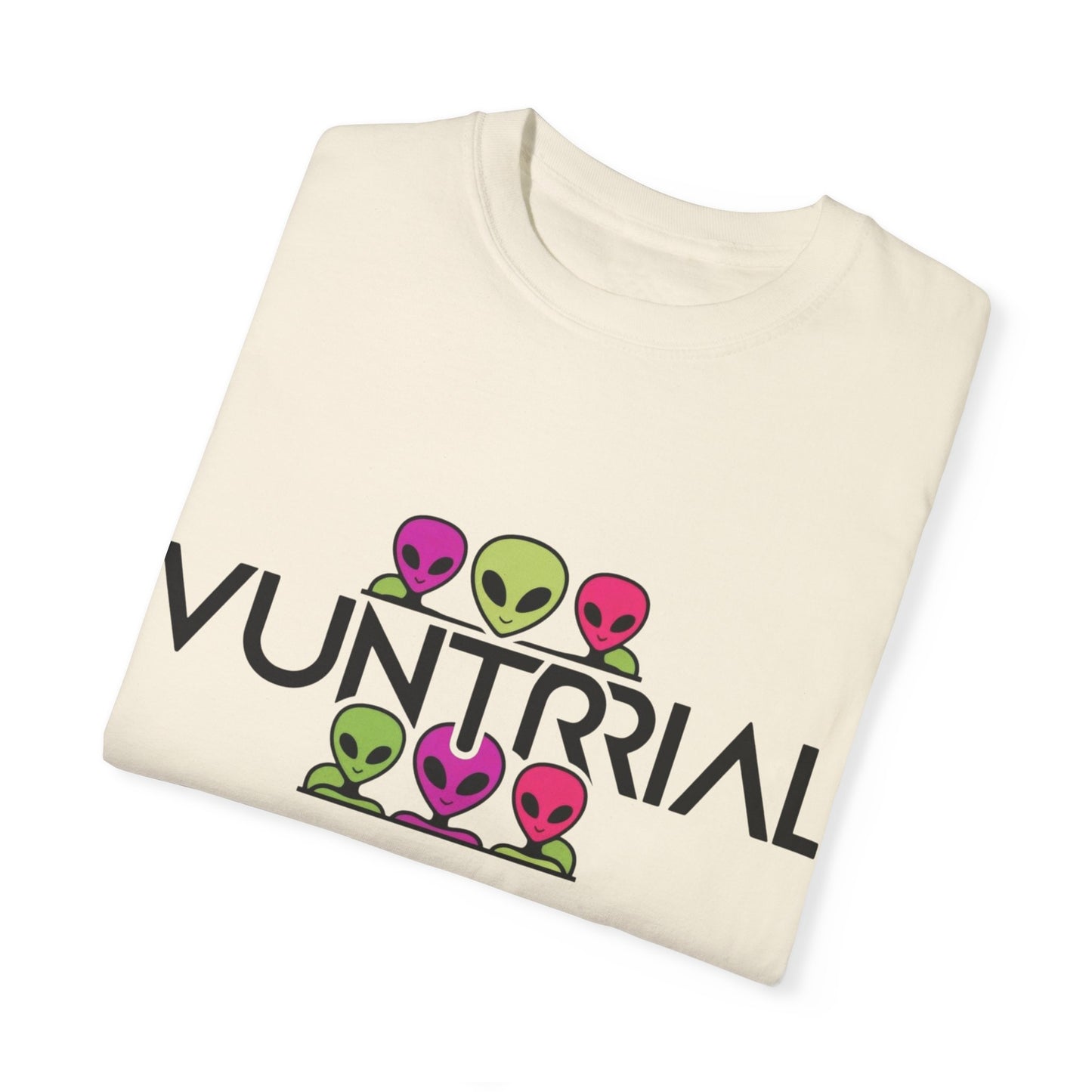 Unisex Garment-Dyed T-Shirt with Fun Alien Design - Perfect for Out-of-This-World Vibes