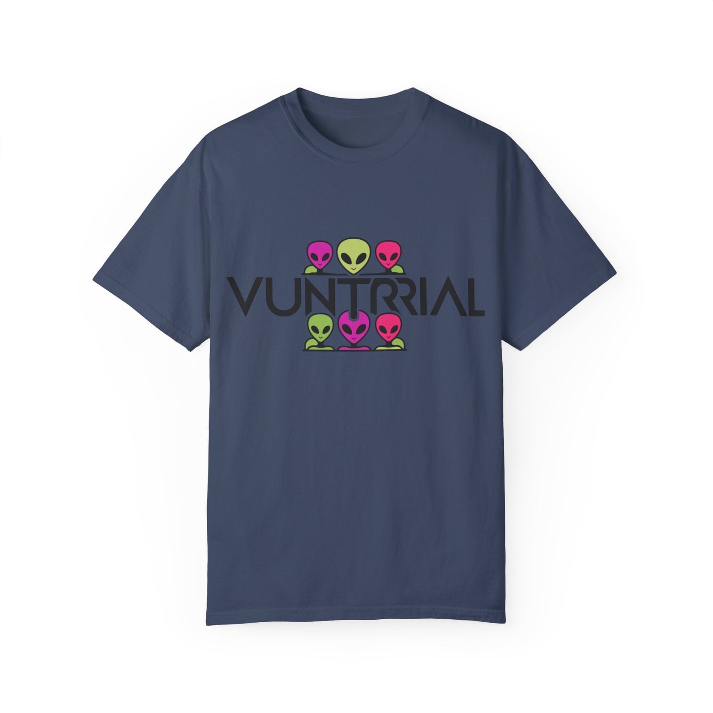 Unisex Garment-Dyed T-Shirt with Fun Alien Design - Perfect for Out-of-This-World Vibes